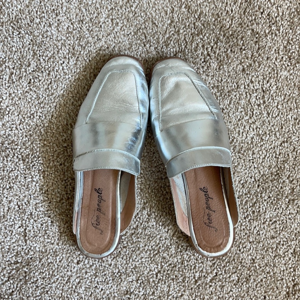 Free People silver slides